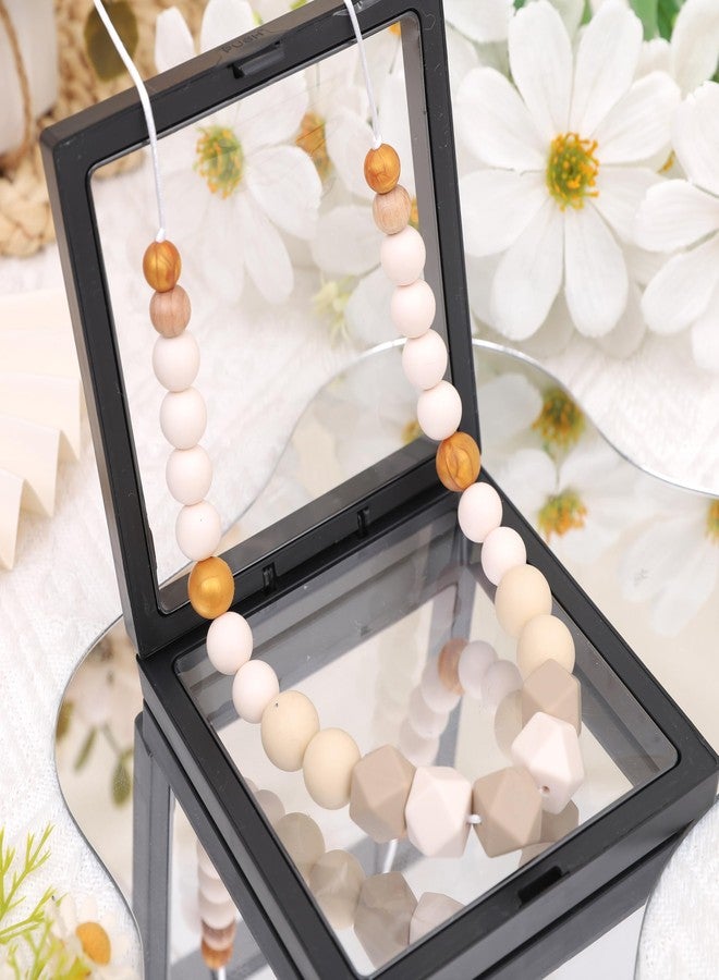 TERJIO Silicone Nursing Necklace - Emotional Calming Breastfeeding Supplies, Fidget Necklace For New Moms, Newborn Nursing Sensory Silicone Beads Jewellery. - Image 4